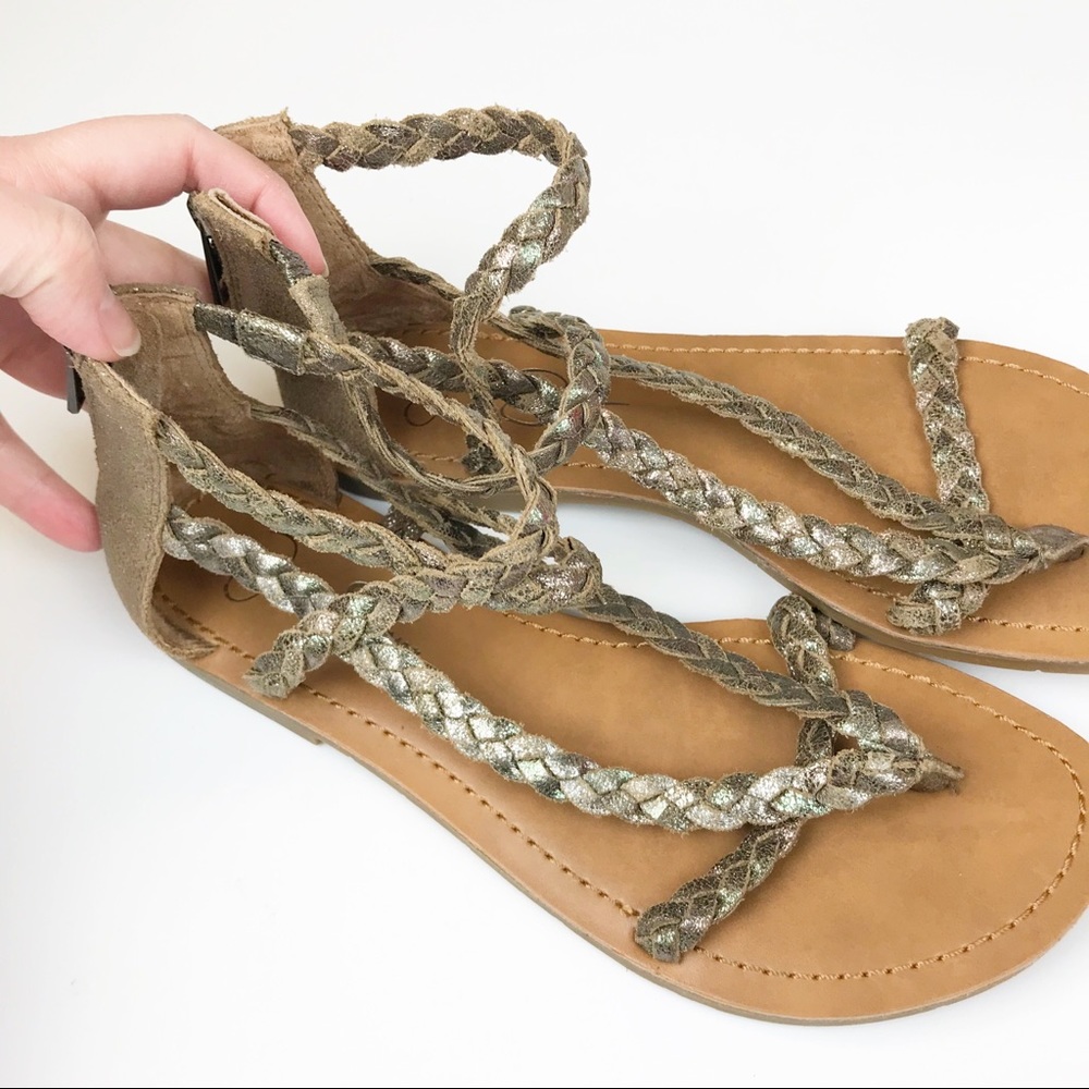 Jessica Simpson Braided Jalen Ankle-Strap Sandal - Picture 3 of 8